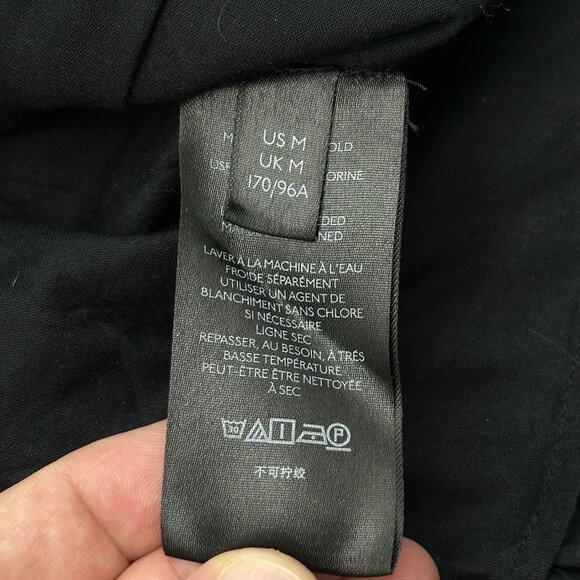 Free People Teagan Size Medium Black Puff-Sleeve On/Off Shoulder Peplum Blouse - Picture 6 of 11